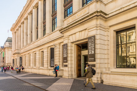 London. September 2018. A view of the science museum in Kensington in Londonのeditorial素材
