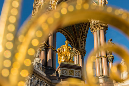 London. September 2018. A view of the Albert memorial of in Kensington in Londonのeditorial素材