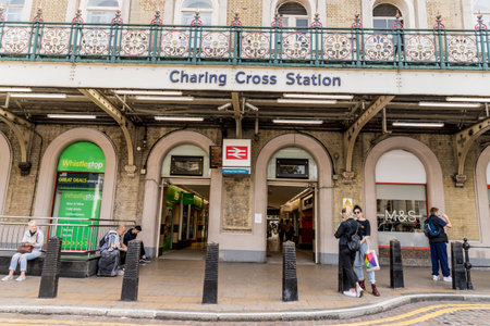 London. september 2018. A view of Charing Cross station in london