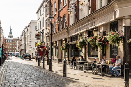 London. October 2018. A view of the Spice of Life pub in Soho in londonのeditorial素材