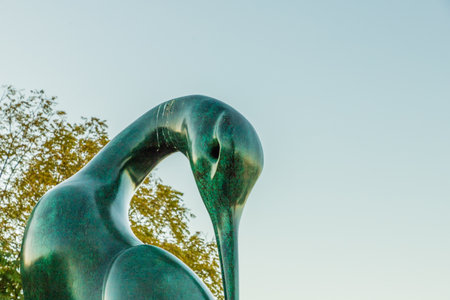 London. 2018. A view of the Serenity Sculpture in hyde park in Londonのeditorial素材