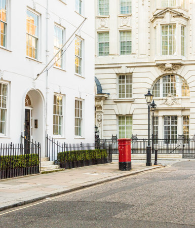 London. November 2018. A typical street in Westminster in Londonのeditorial素材