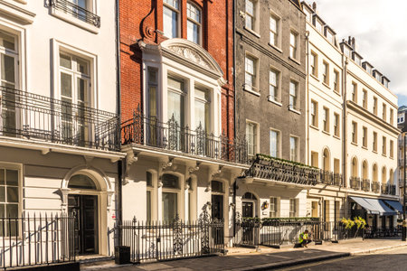 London. November 2018. A view of Curzon street in mayfair in London