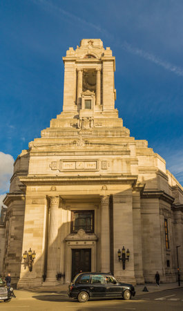London November 2018. A view of the Grand Masonic Lodge in Covent garden in Londonのeditorial素材