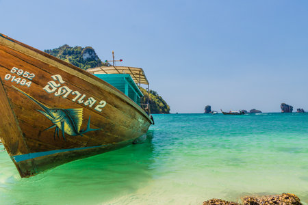 February 2019. Tup Island in Krabi Thailand. A view of Tup Island in Krabi in Thailandのeditorial素材