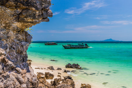 February 2019. Tup Island in Krabi Thailand. A view of Tup Island in Krabi in Thailandのeditorial素材