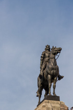 Krakow, Poland, Europe. April 2019 The Grunwald Monument in Krakow Polandのeditorial素材