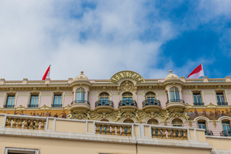 Monte carlo Monaco. June 16 2019. A view of the Hermatige building in Monte carlo in Monacoのeditorial素材