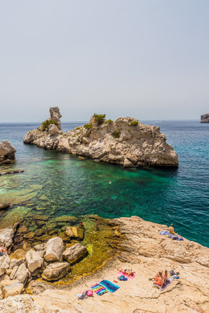 Calanques Marseille France. June 24 2019. A view of calanques in Marseille Franceのeditorial素材