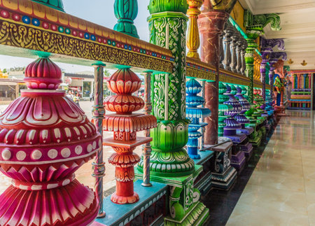 Batu Caves Kuala Lumpur Selangor, Malaysia. March 18 2019. A view of colourful detail at the temple...