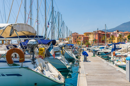 Menton France. 17 June 2019. A view of in Menton in Franceのeditorial素材