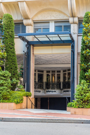 Monte Carlo Monaco. June 16 2019. A view of the Metropole shopping mall in Monte carlo in Monaco