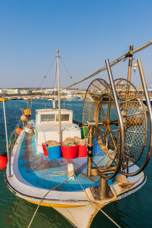 Agia Napa Cyprus. August 14 2019. A view of the Limanaki port in Agia Napa in Cyprusのeditorial素材