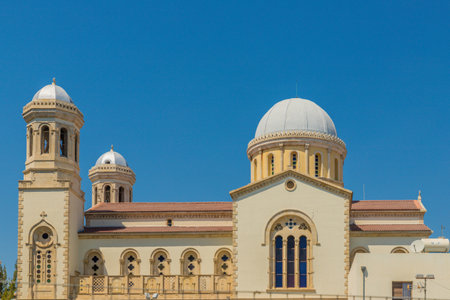 Limassol Cyprus. September 1 2019. A view of Agia Napa church in Limassol in Cyprusの写真素材