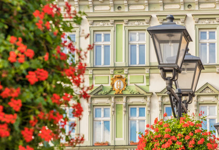 Local architecture , Bielsko Biala in Silesia Polandの写真素材