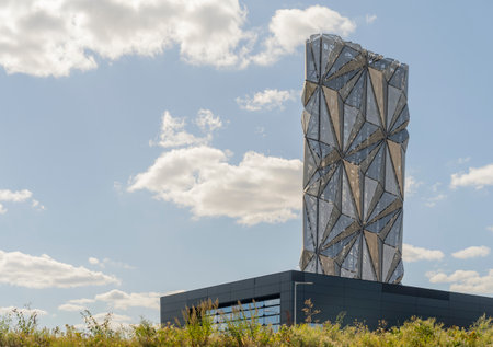 July 2020. London. Greenwich Peninsula Low Carbon Energy Centre, ,London Englandのeditorial素材
