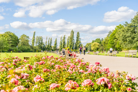 July 2020. London. Regents park in London, England UK Europeのeditorial素材
