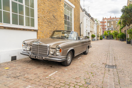July 2020. London. Upmarket car in Chelsea, London England