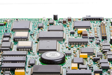 Stacked images to produce a focus stacked image of a circuit board