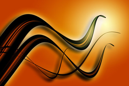 Abstract 3d wavesの写真素材