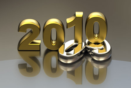 new year 2010 backgroundの写真素材