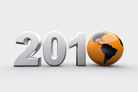 3d new year background