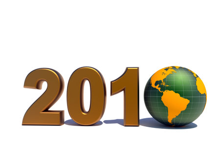 3d new year background