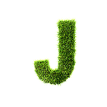 Grass letter - jの写真素材