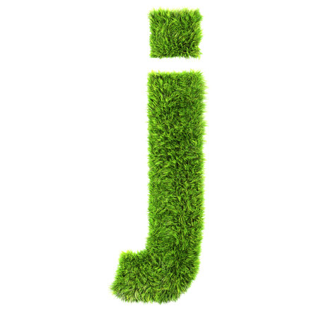 grass lower-case letter - jの写真素材