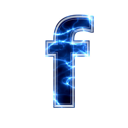 electric 3d letterの写真素材