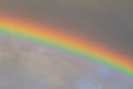 real rainbow in the sky