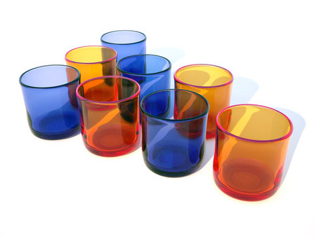 colored glassesの写真素材