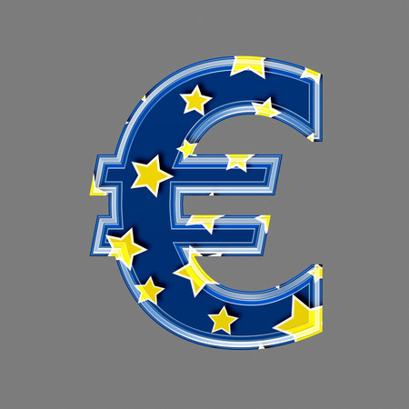 3d dollar currency sign with star patternの写真素材
