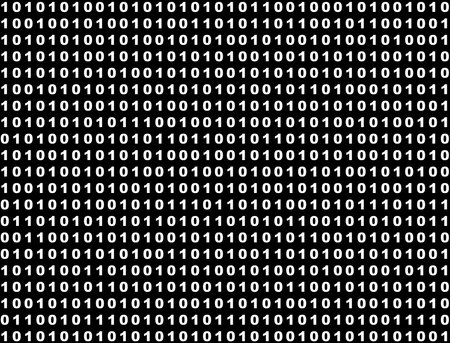 binary code in black and whiteの写真素材