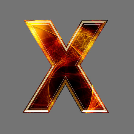 3d abstract and futuristic letter - Xの写真素材