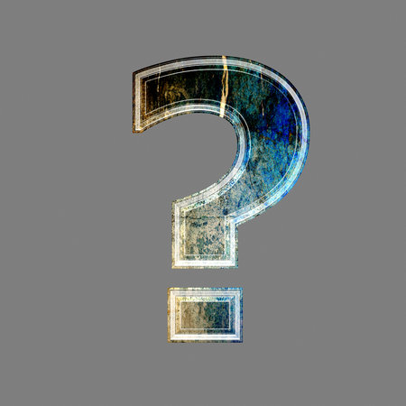 3d letter with crackled textureの写真素材