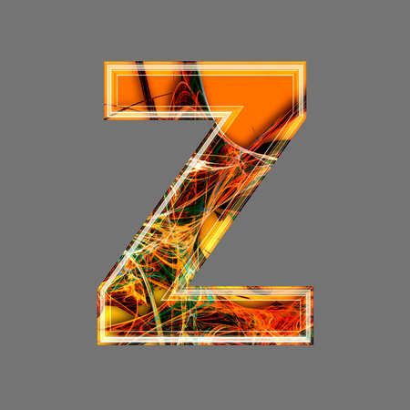 futuristic 3d letter zの写真素材