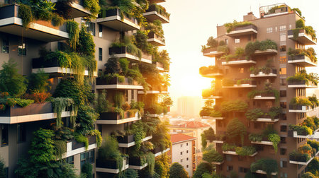Eco-friendly city - Generative AI, AI generatedの素材