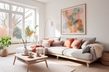 Cozy and Modern Living Room Decorの素材
