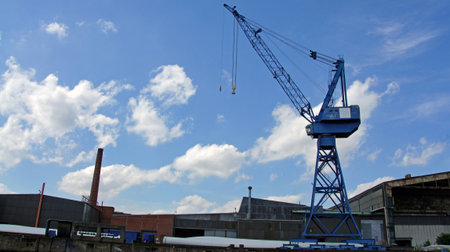 impressions from harbour in luebeck in northern germany