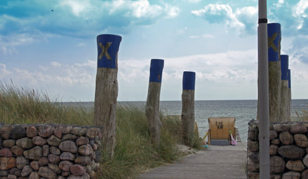 impressions from fehmarn on a hot summer dayの写真素材