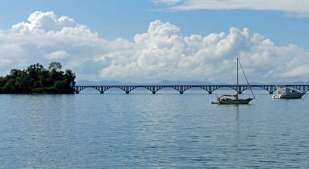 coastline from samana dominican republicの写真素材