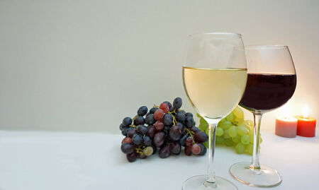 german glass of wine for nice eveningの写真素材