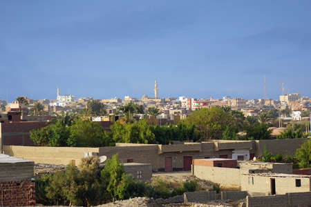 architecture around the egypt town of el quesirの写真素材