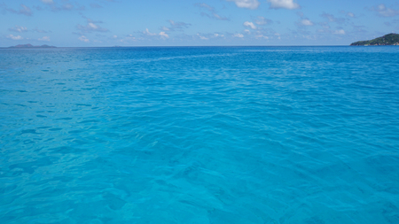 calm and blue indian oceanの写真素材