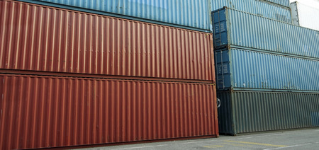 Container Terminal in Hamburg harbor