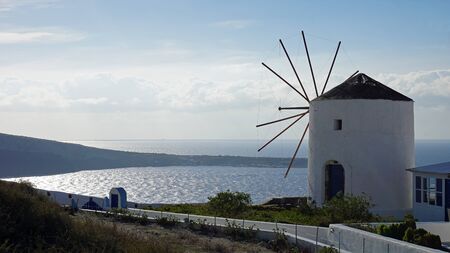 Santorini in autumnの写真素材