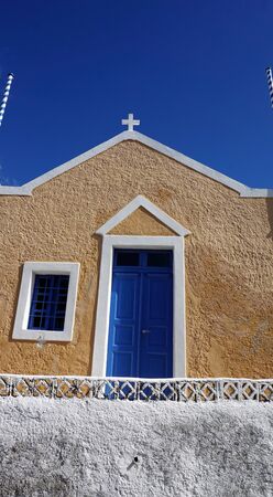 Santorini in autumnの写真素材