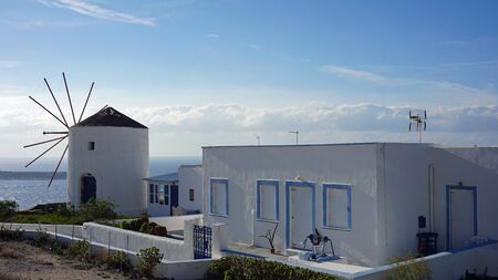 Santorini in autumnの写真素材