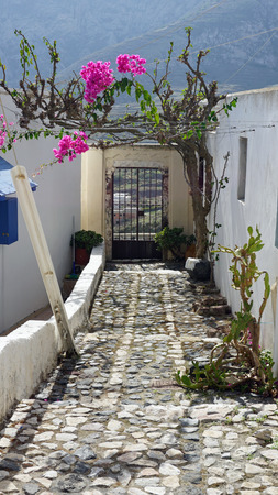 Santorini in autumnの写真素材
